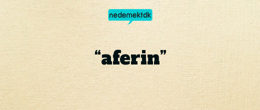 “aferin”