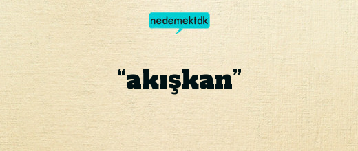 “akışkan”