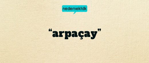 “arpaçay”