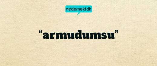 “armudumsu”