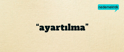 “ayartılma”