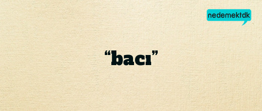 “bacı”