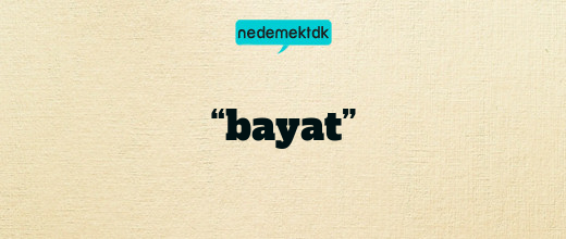 “bayat”