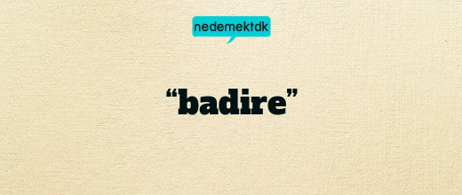 “badire”