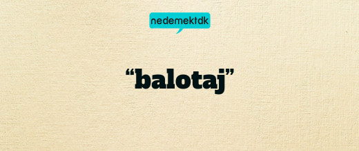 “balotaj”