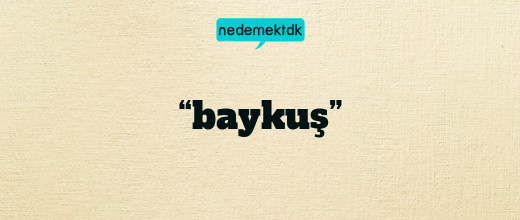 “baykuş”