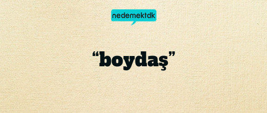 “boydaş”