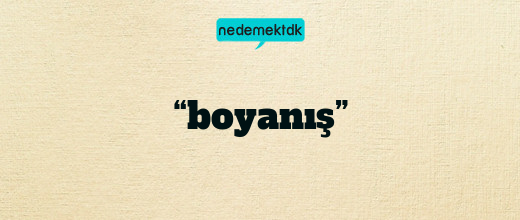 “boyanış”