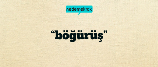 “böğürüş”