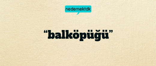 “balköpüğü”