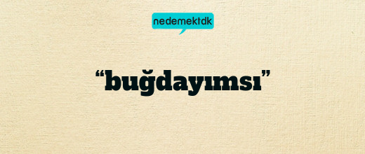 “buğdayımsı”