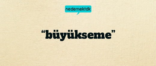 “büyükseme”