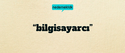 “bilgisayarcı”