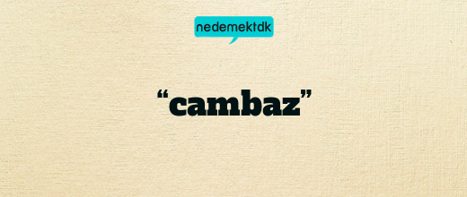 “cambaz”