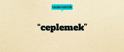 “ceplemek”