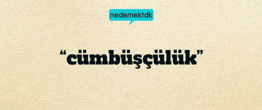 “cümbüşçülük”