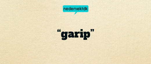 “garip”