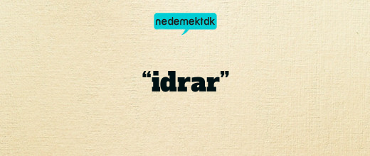 “idrar”