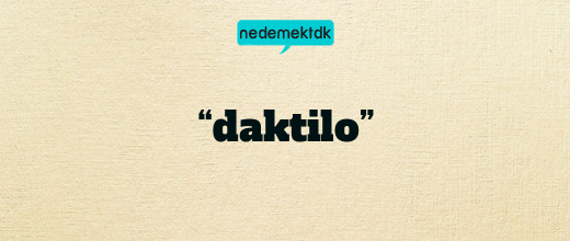 “daktilo”