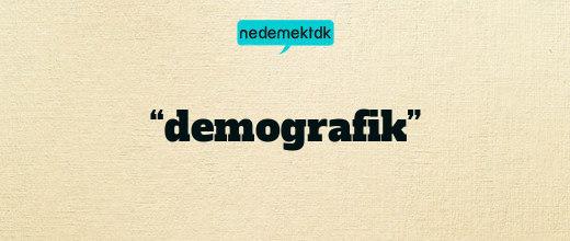 “demografik”