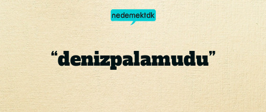 “denizpalamudu”