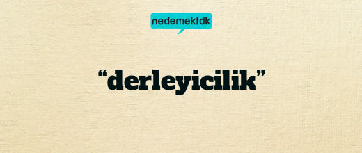 “derleyicilik”