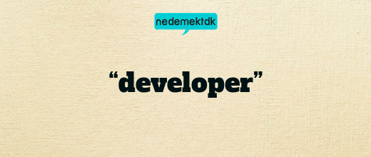 “developer”