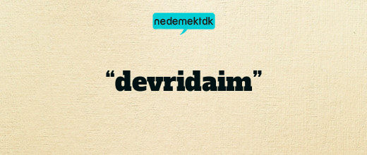 “devridaim”