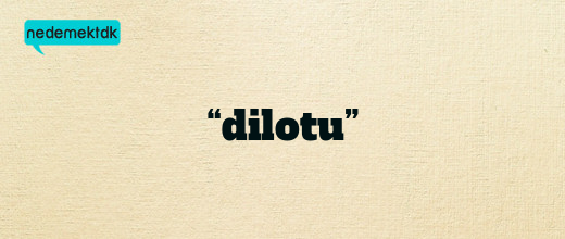 “dilotu”