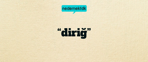 “diriğ”