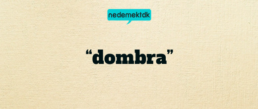 “dombra”