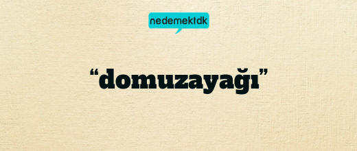 “domuzayağı”