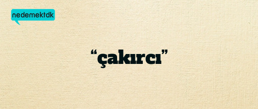 “çakırcı”