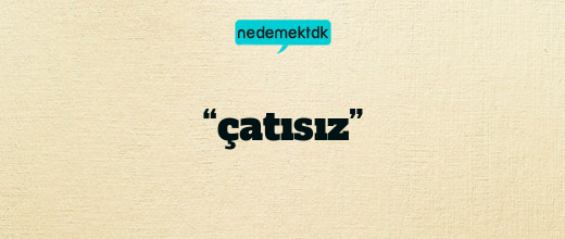 “çatısız”