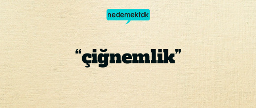 “çiğnemlik”