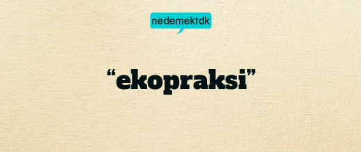 “ekopraksi”