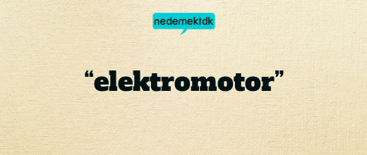 “elektromotor”