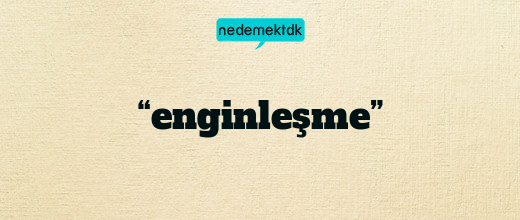 “enginleşme”