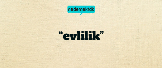 “evlilik”