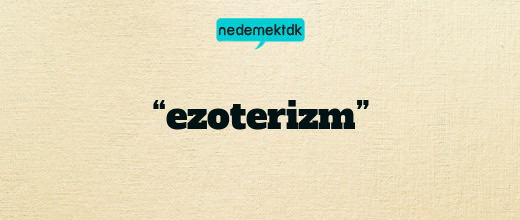 “ezoterizm”