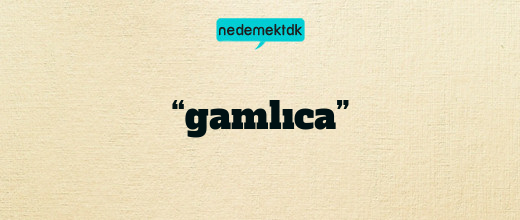 “gamlıca”