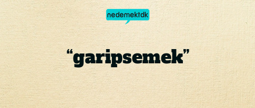 “garipsemek”