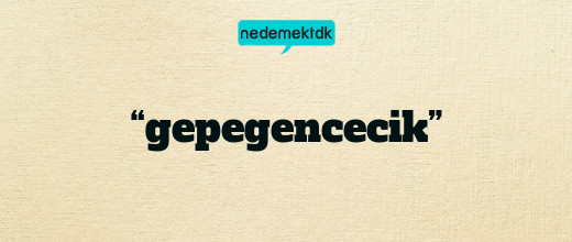 “gepegencecik”