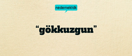 “gökkuzgun”