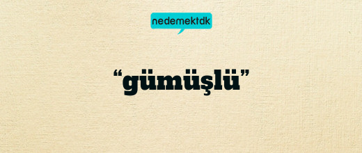 “gümüşlü”