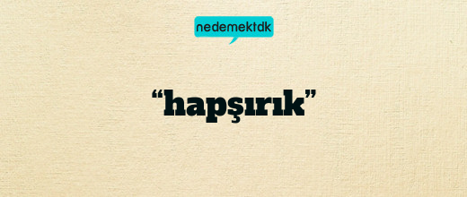 “hapşırık”