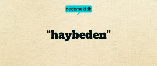 “haybeden”