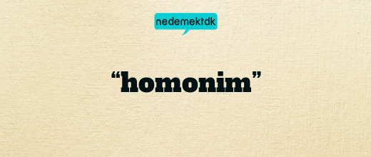 “homonim”