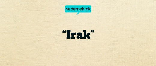 “Irak”