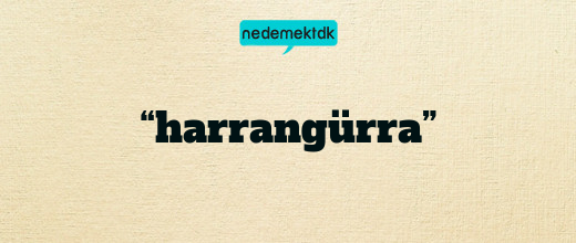 “harrangürra”